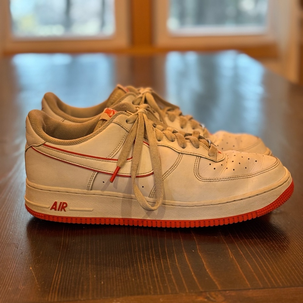 Nike Air Force 1 Low '07 "White/Picante Red" Men's Shoe (DV0788 102)